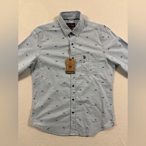 U.S. Polo Assn. Light Blue Button down Shirt with Pattern